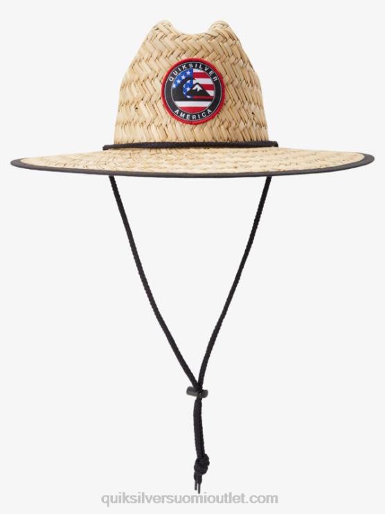 Quiksilver D6JJ413 miehet laivasto/punainen outsider americana olki hengenpelastajahattu