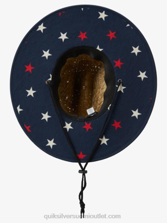 Quiksilver D6JJ414 miehet keskiyön laivasto outsider americana olki hengenpelastajahattu