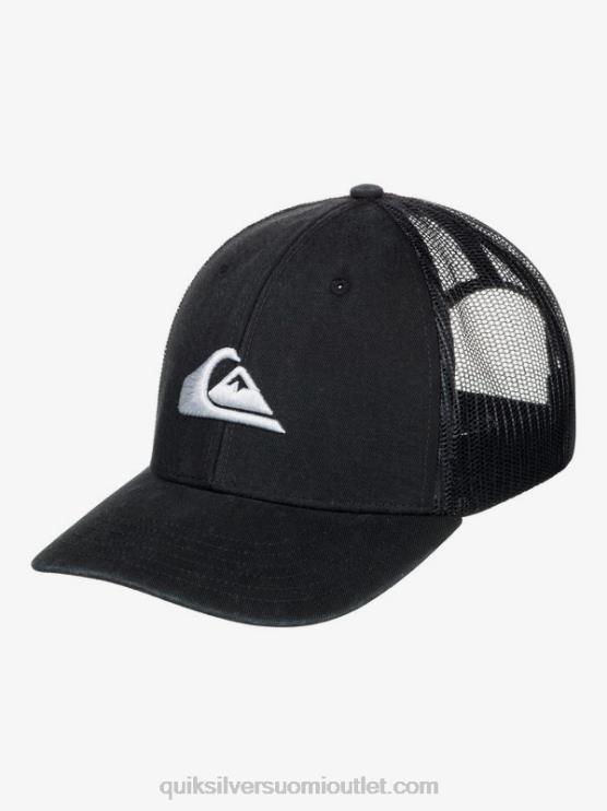 Quiksilver D6JJ599 miehet musta grounder kuorma-auton hattu