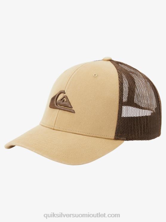 Quiksilver D6JJ600 miehet taos taupe grounder kuorma-auton hattu