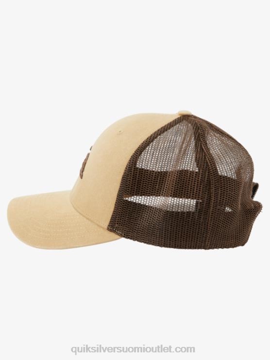 Quiksilver D6JJ600 miehet taos taupe grounder kuorma-auton hattu
