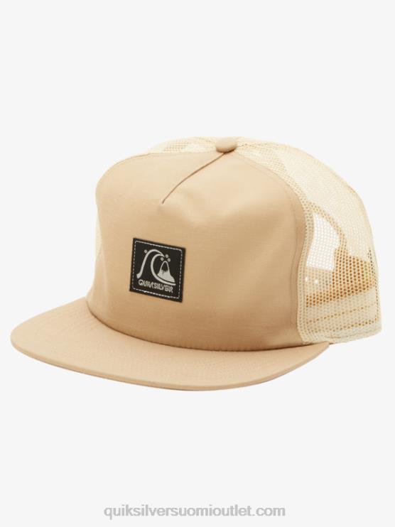 Quiksilver D6JJ756 miehet oliivin harmaa ruudullinen snapback-hattu