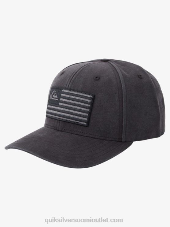 Quiksilver D6JJ797 miehet musta maadoitettu amerikkalainen snapback-hattu
