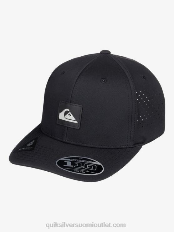 Quiksilver D6JJ806 miehet musta mukautettu flexfit hattu