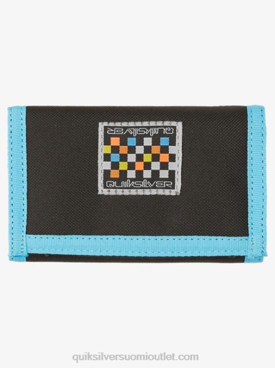 Quiksilver D6JJ739 miehet musta/kuninkaallinen joka päivä painettu kolminkertainen lompakko