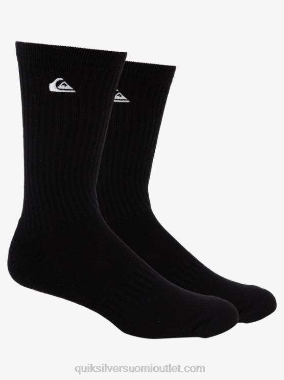 Quiksilver D6JJ1059 miehet musta 2 kpl kiinteät crew-sukat