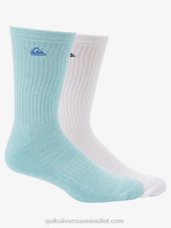 Quiksilver D6JJ1060 miehet vaaleansininen 2 kpl kiinteät crew-sukat