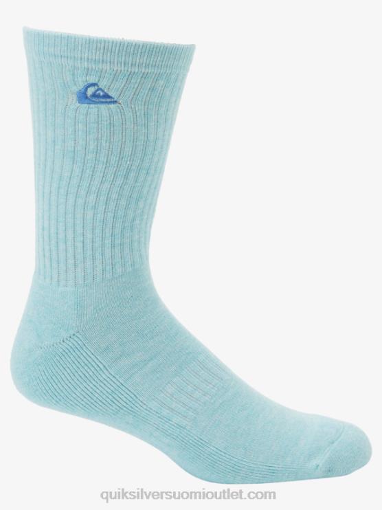Quiksilver D6JJ1060 miehet vaaleansininen 2 kpl kiinteät crew-sukat