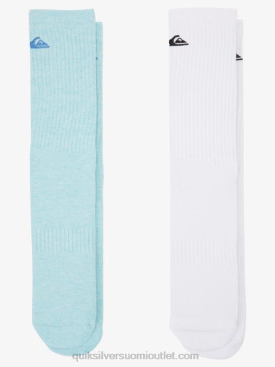 Quiksilver D6JJ1060 miehet vaaleansininen 2 kpl kiinteät crew-sukat