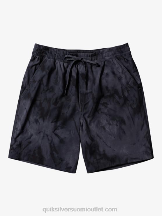 Quiksilver D6JJ101 miehet musta taxer print 18 amphibian boardshortsit
