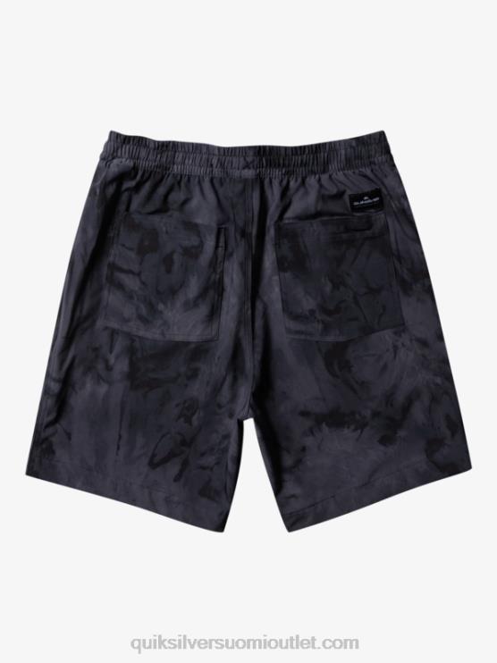 Quiksilver D6JJ101 miehet musta taxer print 18 amphibian boardshortsit