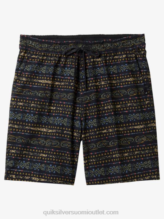 Quiksilver D6JJ102 miehet musta taxer print 18 amphibian boardshortsit