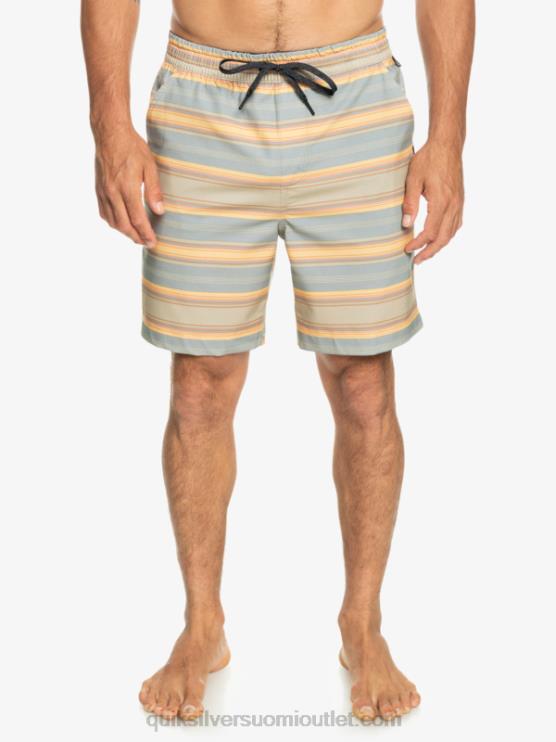 Quiksilver D6JJ104 miehet plaza taupe surf päivän raita taxer print 18 amphibian boardshortsit
