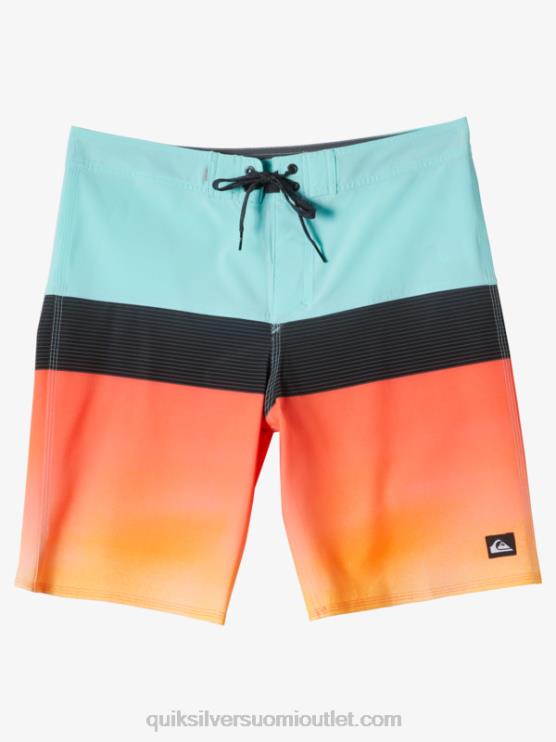 Quiksilver D6JJ129 miehet enkelin sininen surfsilk panel 20 boardshortsit
