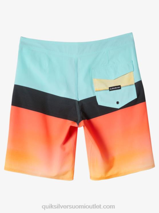 Quiksilver D6JJ129 miehet enkelin sininen surfsilk panel 20 boardshortsit