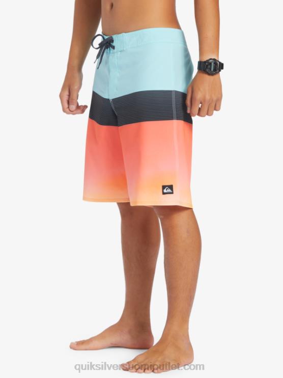 Quiksilver D6JJ129 miehet enkelin sininen surfsilk panel 20 boardshortsit