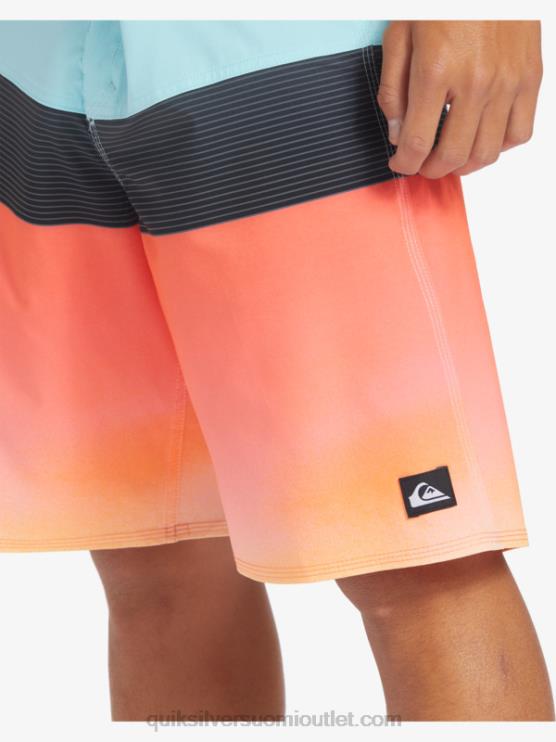 Quiksilver D6JJ129 miehet enkelin sininen surfsilk panel 20 boardshortsit