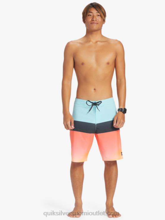 Quiksilver D6JJ129 miehet enkelin sininen surfsilk panel 20 boardshortsit