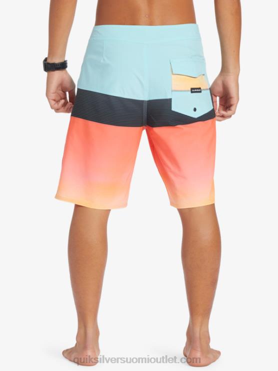 Quiksilver D6JJ129 miehet enkelin sininen surfsilk panel 20 boardshortsit