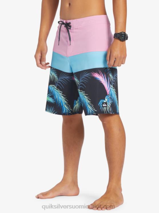 Quiksilver D6JJ130 miehet moonlite mauve surfsilk panel 20 boardshortsit