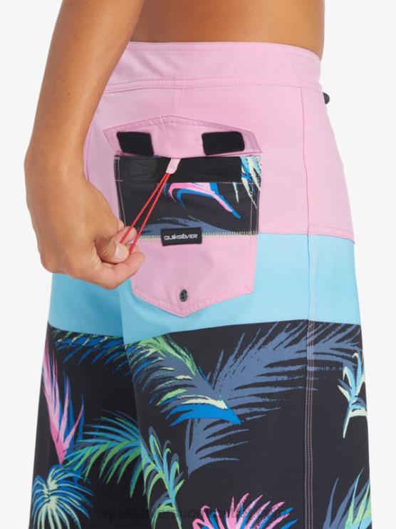 Quiksilver D6JJ130 miehet moonlite mauve surfsilk panel 20 boardshortsit