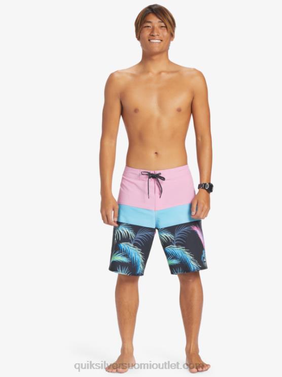 Quiksilver D6JJ130 miehet moonlite mauve surfsilk panel 20 boardshortsit