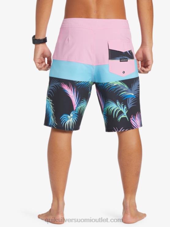 Quiksilver D6JJ130 miehet moonlite mauve surfsilk panel 20 boardshortsit
