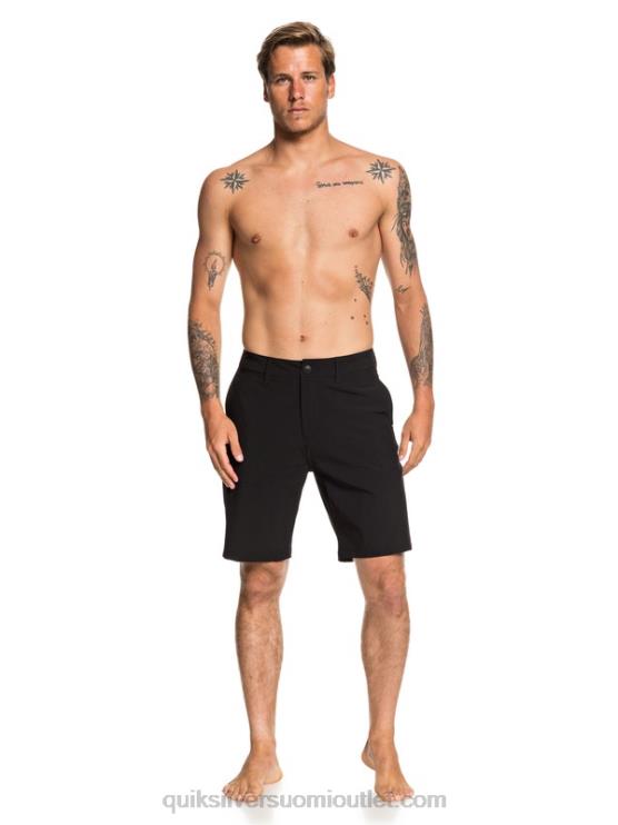 Quiksilver D6JJ1317 miehet musta Union amphibian 20 hybridishortsit