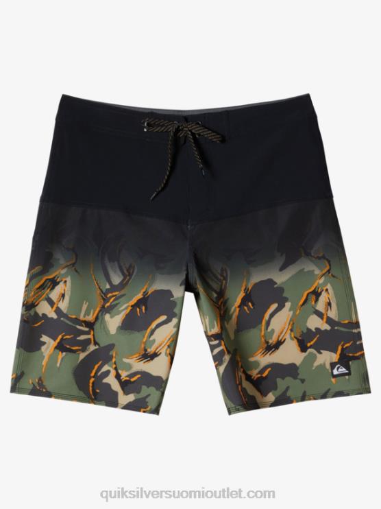 Quiksilver D6JJ131 miehet musta surfsilk panel 20 boardshortsit