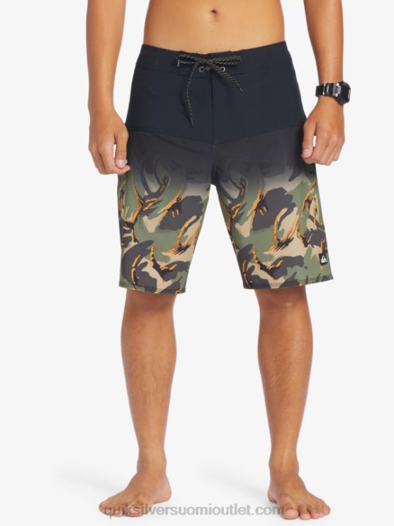Quiksilver D6JJ131 miehet musta surfsilk panel 20 boardshortsit