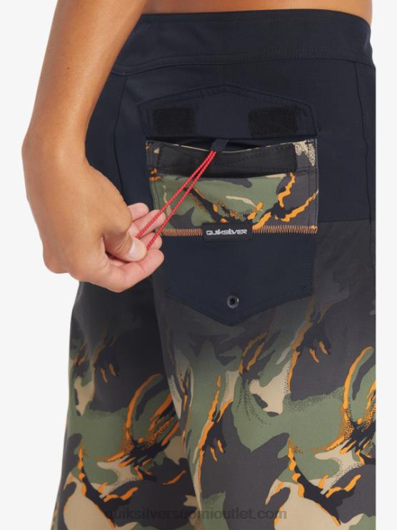 Quiksilver D6JJ131 miehet musta surfsilk panel 20 boardshortsit