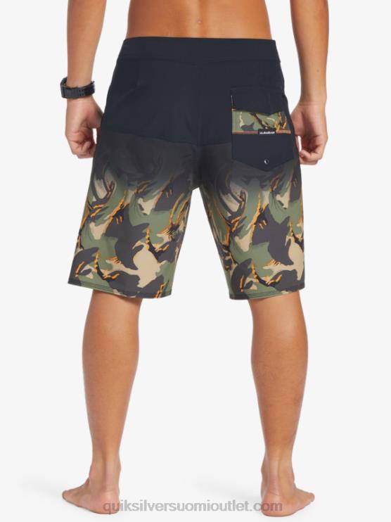 Quiksilver D6JJ131 miehet musta surfsilk panel 20 boardshortsit