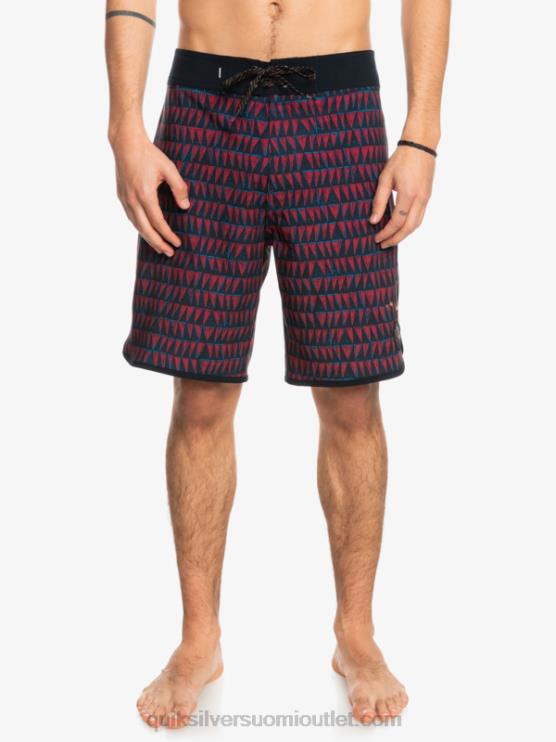 Quiksilver D6JJ1322 miehet rubiiniviini surfsilk hawaii scallop 19 boardshortsit