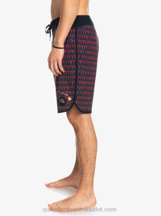 Quiksilver D6JJ1322 miehet rubiiniviini surfsilk hawaii scallop 19 boardshortsit