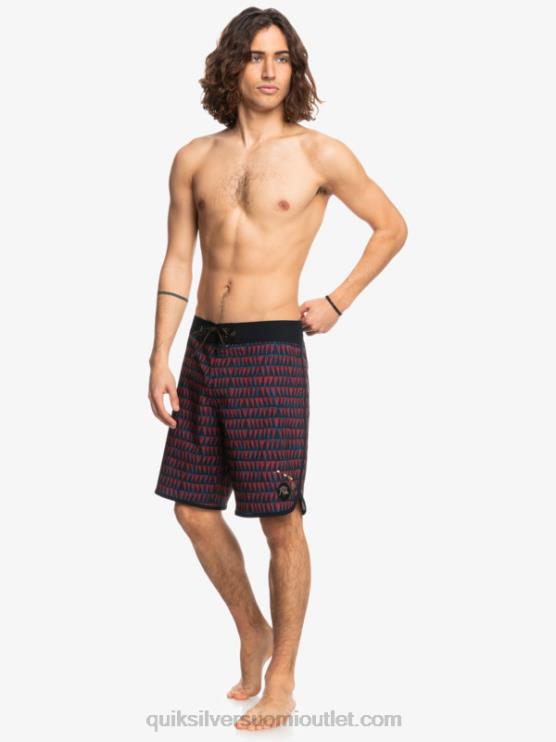 Quiksilver D6JJ1322 miehet rubiiniviini surfsilk hawaii scallop 19 boardshortsit