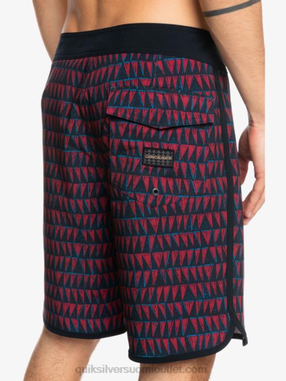 Quiksilver D6JJ1322 miehet rubiiniviini surfsilk hawaii scallop 19 boardshortsit