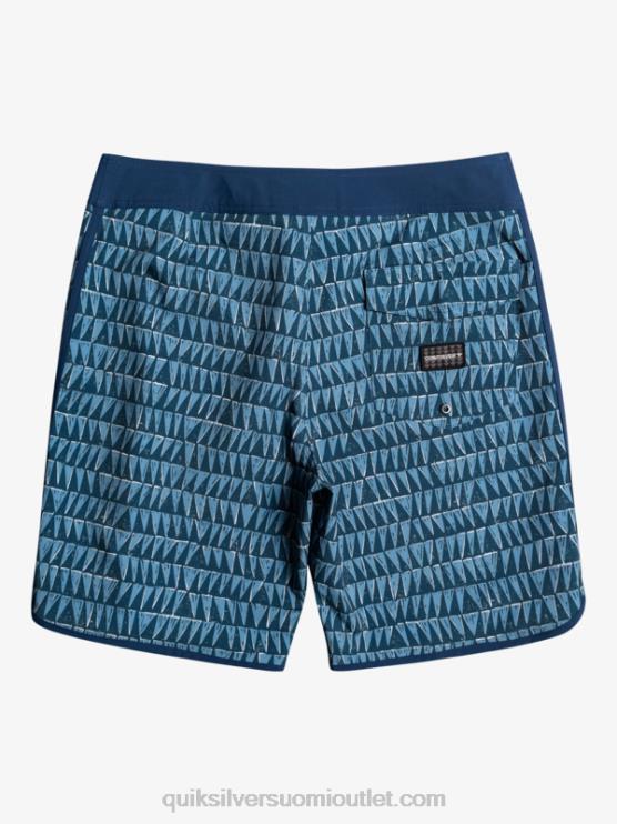 Quiksilver D6JJ1323 miehet maakunnan sininen surfsilk hawaii scallop 19 boardshortsit