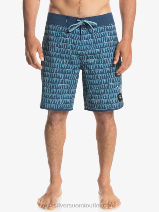Quiksilver D6JJ1323 miehet maakunnan sininen surfsilk hawaii scallop 19 boardshortsit