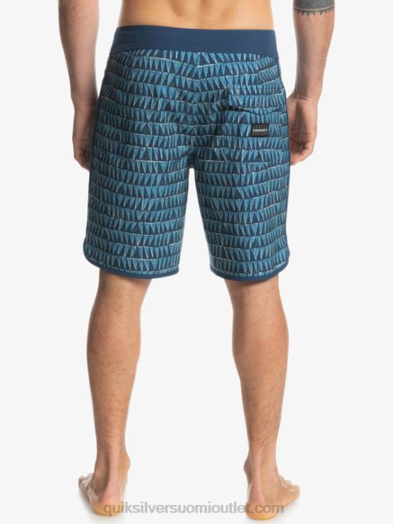 Quiksilver D6JJ1323 miehet maakunnan sininen surfsilk hawaii scallop 19 boardshortsit