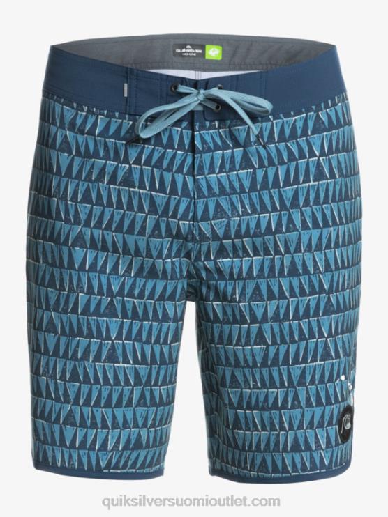 Quiksilver D6JJ1323 miehet maakunnan sininen surfsilk hawaii scallop 19 boardshortsit
