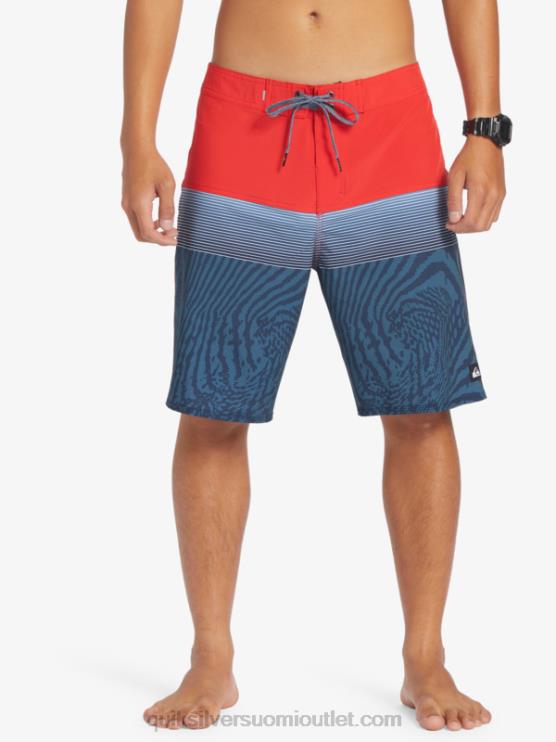 Quiksilver D6JJ132 miehet korkean riskin punainen surfsilk panel 20 boardshortsit