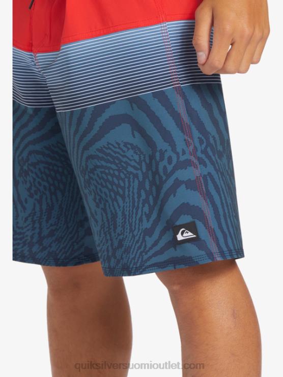 Quiksilver D6JJ132 miehet korkean riskin punainen surfsilk panel 20 boardshortsit