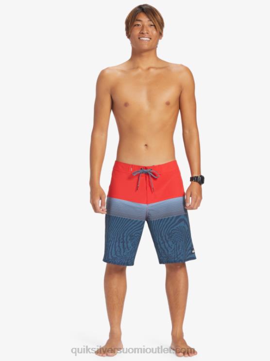 Quiksilver D6JJ132 miehet korkean riskin punainen surfsilk panel 20 boardshortsit