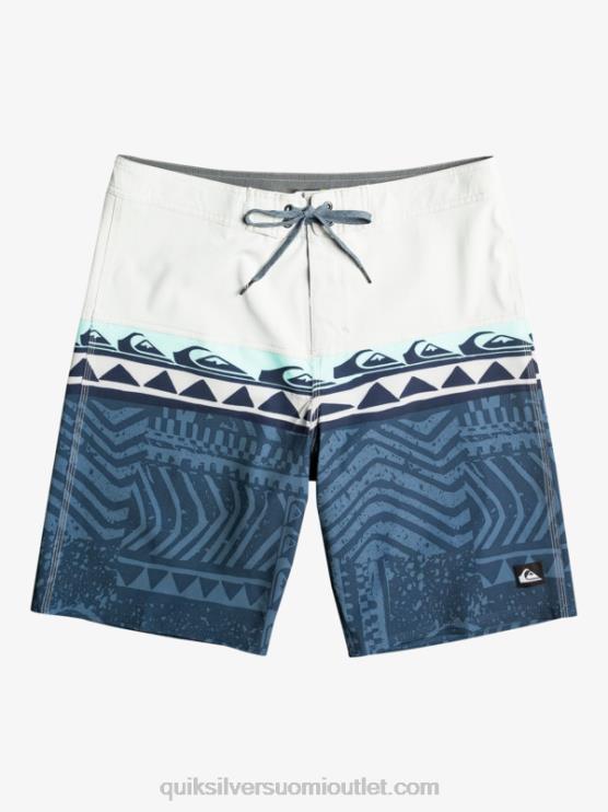Quiksilver D6JJ135 miehet harmaa violetti surfsilk panel 20 boardshortsit