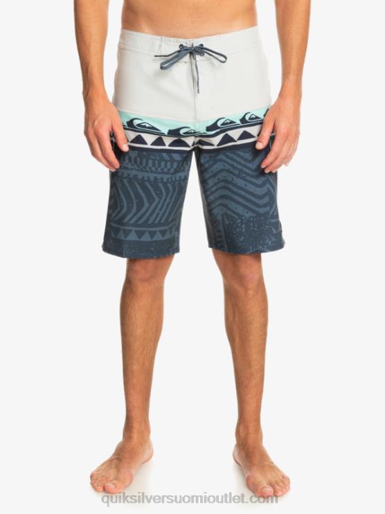 Quiksilver D6JJ135 miehet harmaa violetti surfsilk panel 20 boardshortsit