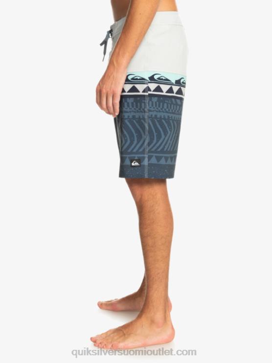 Quiksilver D6JJ135 miehet harmaa violetti surfsilk panel 20 boardshortsit