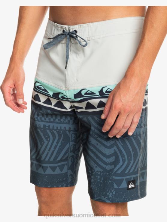 Quiksilver D6JJ135 miehet harmaa violetti surfsilk panel 20 boardshortsit