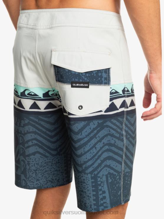 Quiksilver D6JJ135 miehet harmaa violetti surfsilk panel 20 boardshortsit