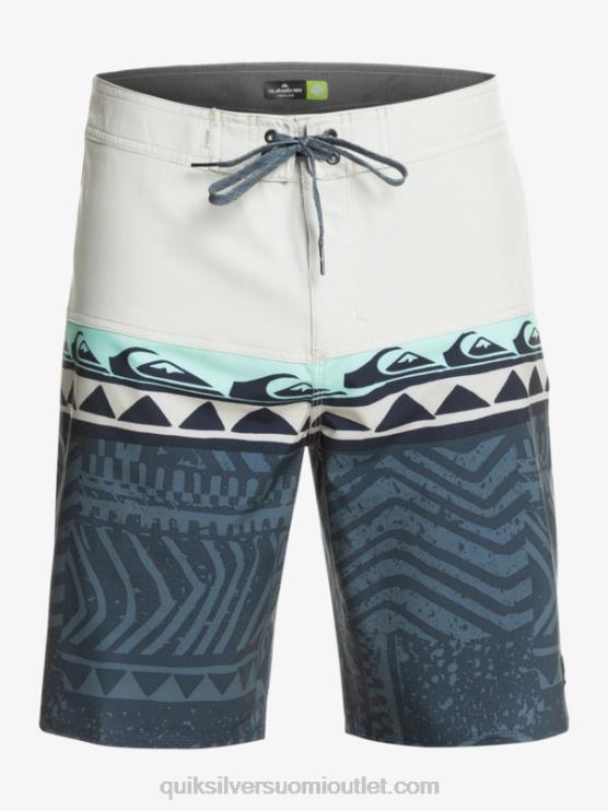 Quiksilver D6JJ135 miehet harmaa violetti surfsilk panel 20 boardshortsit