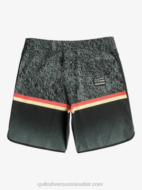 Quiksilver D6JJ1395 miehet musta Surfsilk Division scallop 19 boardshortsit